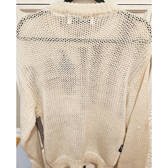 Vintage Oversized Knit Geometric Design Sweater by Forum - Size M - Picture 6 of 7